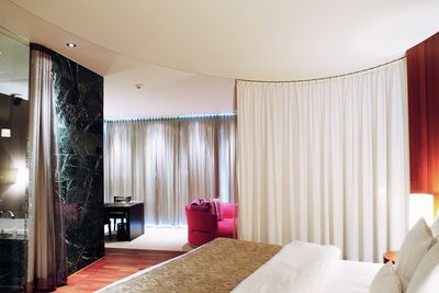 Curtain Systems, Customer Fabrics, Room shot "Hotel Park Weggis", Switzerland