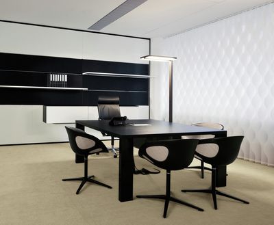 Vertical Blind Systems, SG 2910, Multi Visio, Room shot "Bene Office and Showroom", Vienna, Austria, Vertical Waves