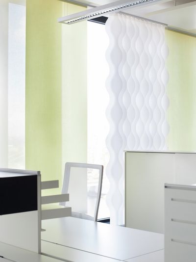 Vertical Blind Systems, SG 2910, Multi Visio, Room shot "Kranhaus", Cologne, Germany, Vertical Waves