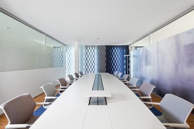 Vertical Blind Systems, SG 2910, Multi Shadow, Room shot "Disy Information Systems GmbH", Karlsruhe, Germany, Vertical Waves