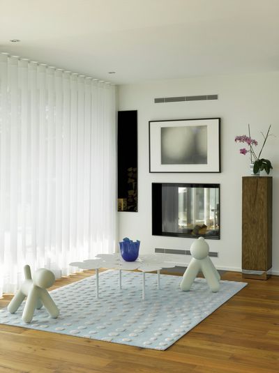 Curtain Systems, SG 6010, Colorama 1, Room shot "Private Home", Gümligen, Switzerland, Wave