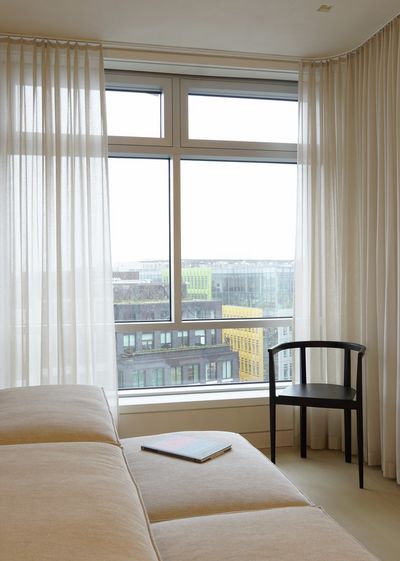 Curtain Systems, SG 6465, Polyflax, Centre Point Residence, London, United Kingdom